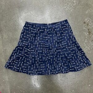 Banana Republic Mini Skirt Skelton Keys Women's Size 4 Short Pleated Skirt